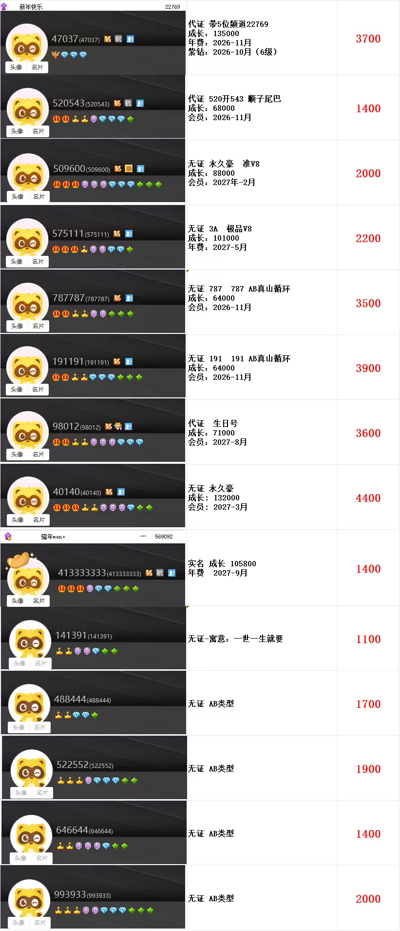 高成长权杖靓号(图42)