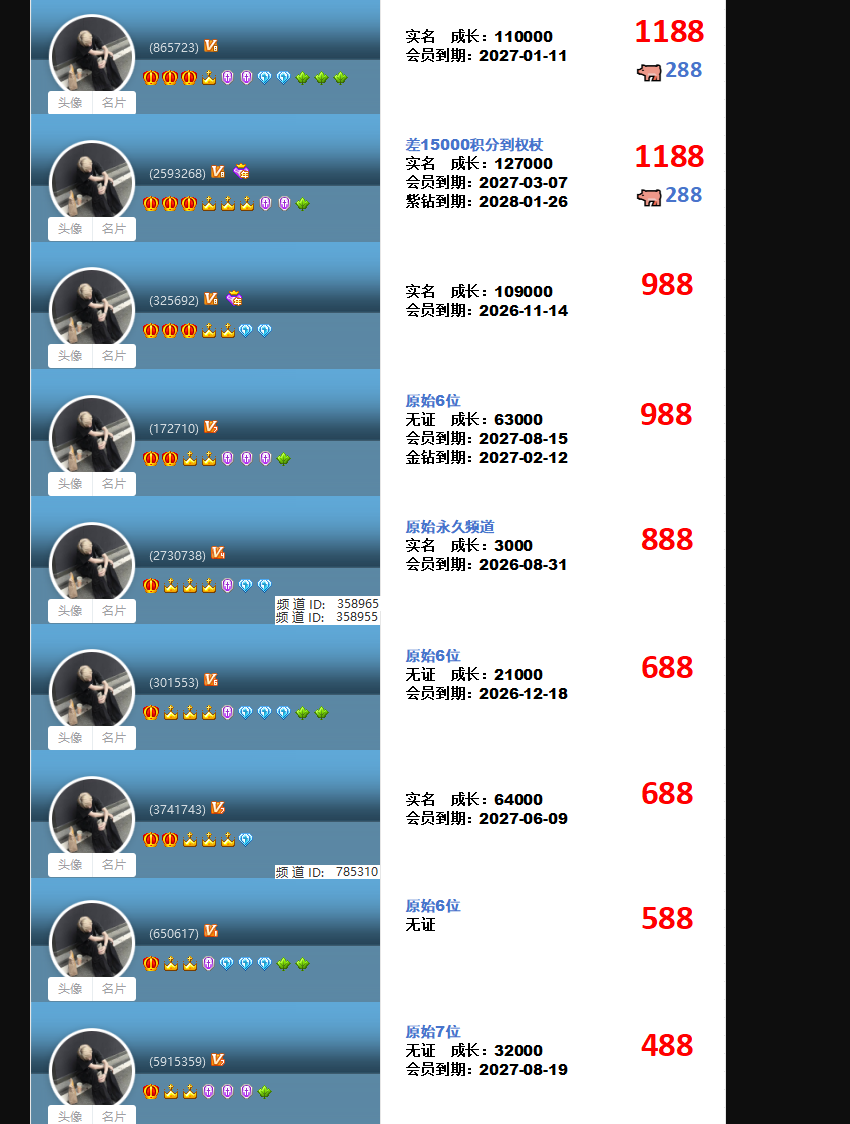 高成长权杖靓号(图58)