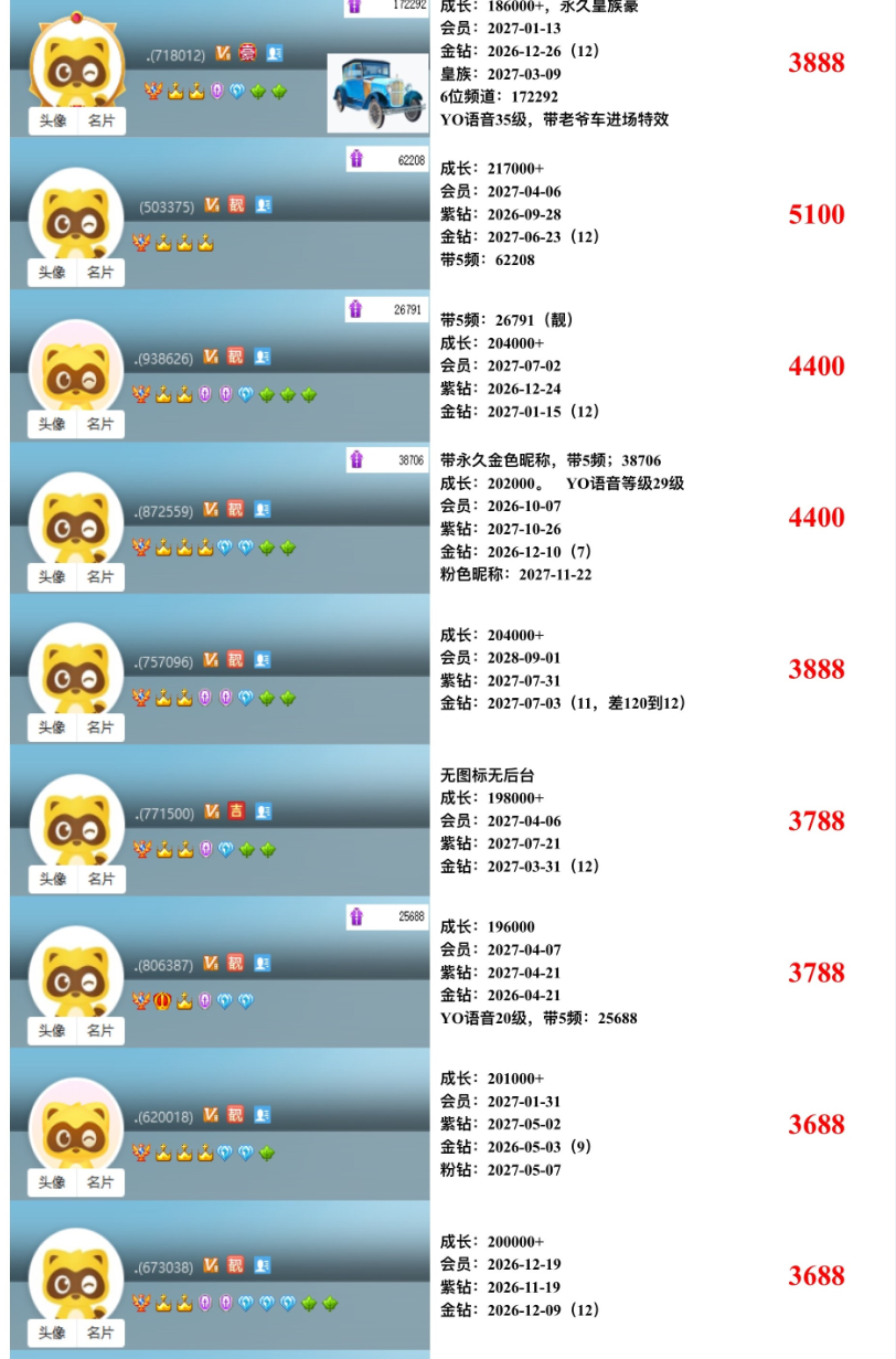 高成长权杖靓号(图72)