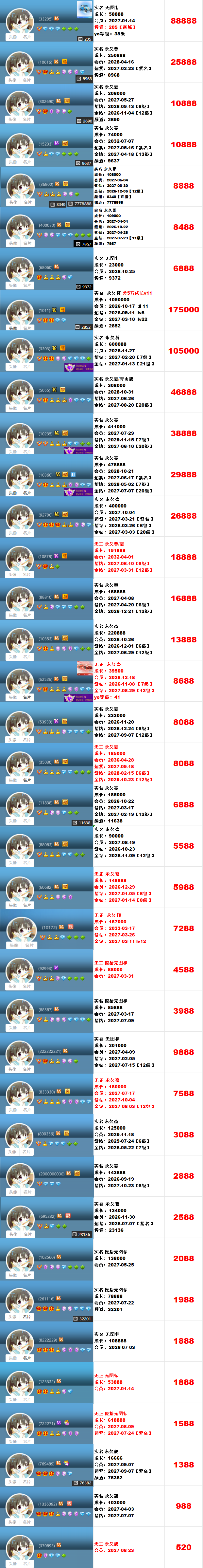 高成长权杖靓号(图73)